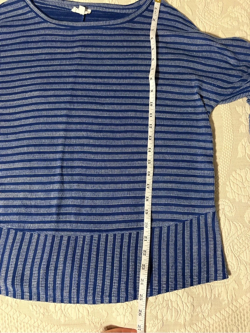 EUC Westbound Blue Striped Women's Knit top Large casual